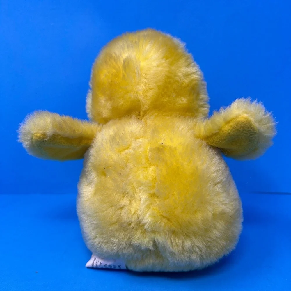 1999 Gemmy Singing Duckling Plush 6in‎ Yellow Electronic Musical Toy Duck